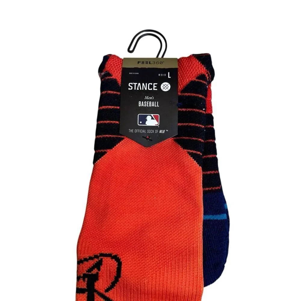 Stance MLB City Connect HOUSTON ASTROS OTC Baseball‎ Socks Large 9-13 L NWT